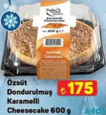 ÖZSÜT DONDURULMUŞ KARAMELLİ CHEESECAKE 600 G ÖZSÜT DONDURULMUŞ KARAMELLİ CHEESECAKE 600 G